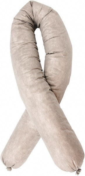 Brady SPC Sorbents BSC40 Sock Universal, 3" Dia, 42" OAL, 84 gal Absorption, Cellulose, White