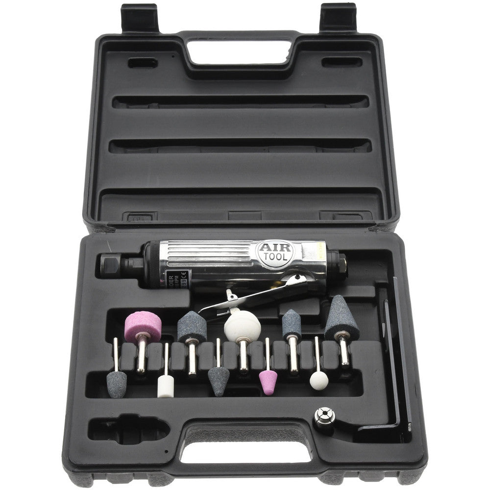 Value Collection WF-005 1/4" Spindle, 22,000 RPM, Straight Handle, Air Straight Die Grinder Kit