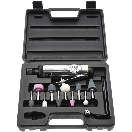 Value Collection WF-005 1/4" Spindle, 22,000 RPM, Straight Handle, Air Straight Die Grinder Kit
