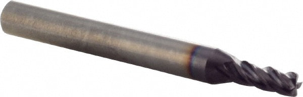 M.A. Ford 17715701A Corner Radius End Mill 4 mm Dia, 11.00 mm LOC, 0.50 mm Radius, 4 Flute, Solid Carbide