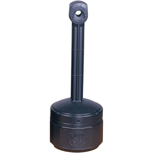Justrite Mfg. Company 26806D Cigarette-Waste Receptacles & Butt Cans Type Cigarette/Cigar Receptacle Material Polyethylene Volume Capacity (Gal.) 1.00 Wall Mount No Height (Decimal Inch) 30.000000 Diameter (Inch) 11 Diameter (cm) 27.90 Color/Finish Black Volume Capac