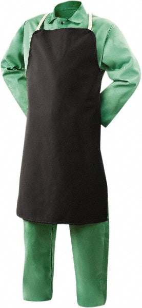 Steiner 10825 Disposable Bib Apron Fire-Resistant Protection, Black