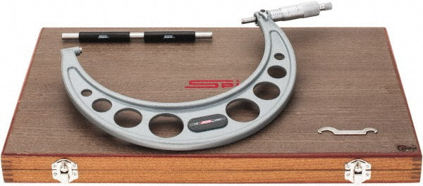 SPI MS1536-02 Mechanical Outside Micrometer 8" Range, 0.0001" Graduation