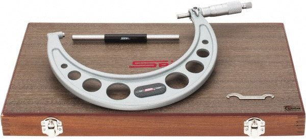 SPI MS1536-01 Mechanical Outside Micrometer 7" Range, 0.0001" Graduation