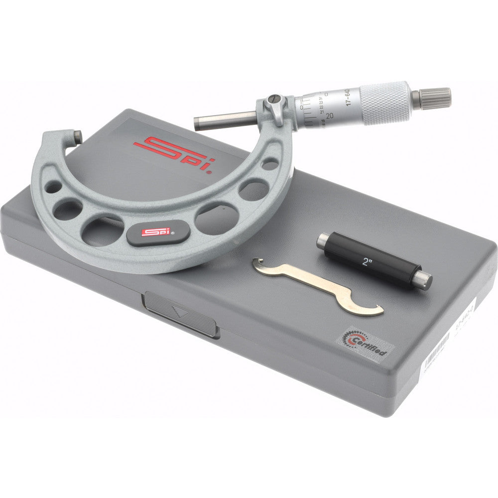 SPI CMS161205006 Mechanical Outside Micrometer 3" Range, 0.0001" Graduation