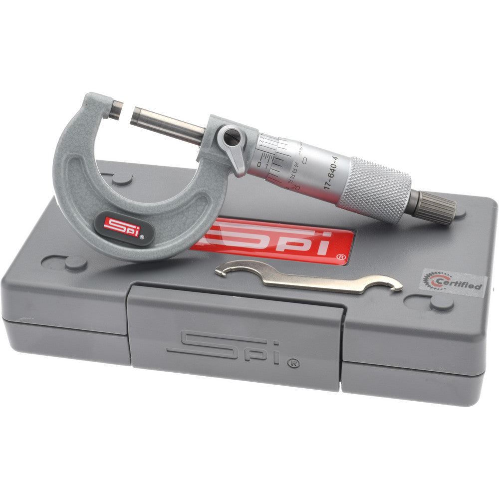 SPI CMS161205004 Mechanical Outside Micrometer 1" Range, 0.0001" Graduation