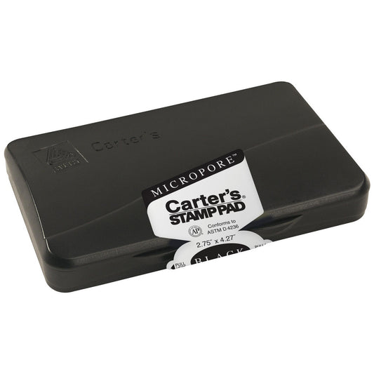 AVERY 21281 Rubber Stamp Accessories Type stamp pad micropore  Color Black  Container Size 2-3/4 in x 4-1/4 in  Character Capacity EA  