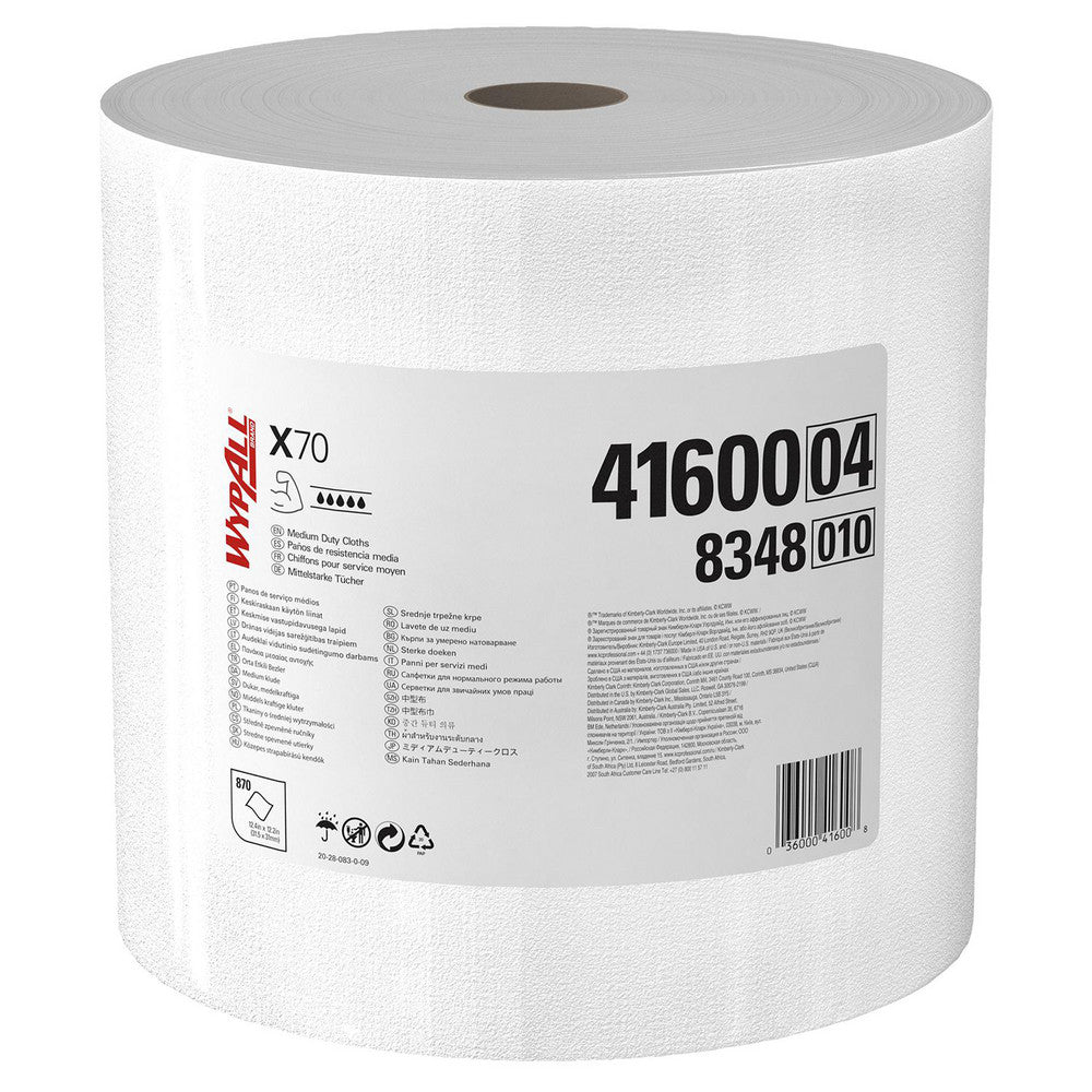 WypAll 41600 X70   Shop Towel/Industrial Wipes Dry, 820 Ct