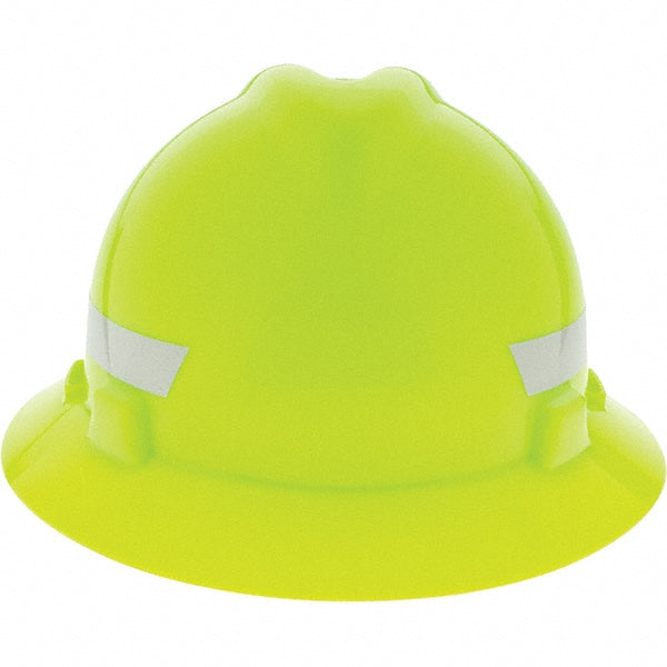 MSA A06/10061515 Hard Hat Impact Resistant, V-Gard Slotted Cap, Type 1, Class C, 4-Point Suspension