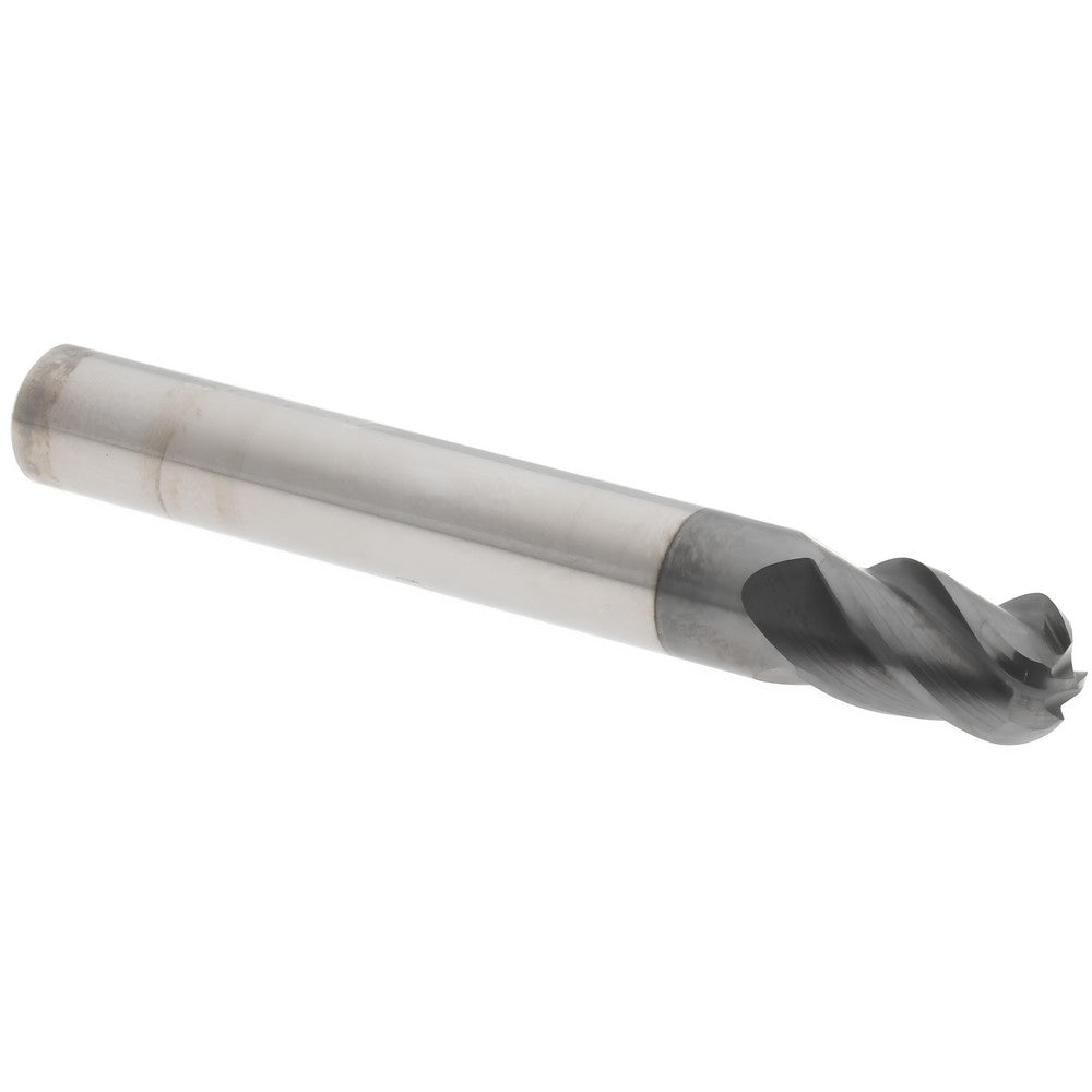 Accupro 311179 Ball End Mill 1/4" Dia, 3/8" LOC, 4 Flute, Solid Carbide