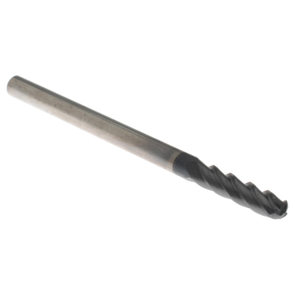 Accupro 311171 Ball End Mill 1/8" Dia, 1/2" LOC, 4 Flute, Solid Carbide