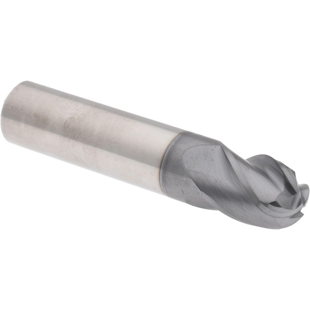 Accupro 311204 Ball End Mill 1/2" Dia, 5/8" LOC, 4 Flute, Solid Carbide