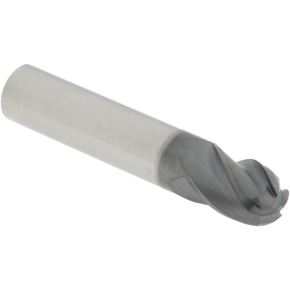 Accupro 311197 Ball End Mill 3/8" Dia, 1/2" LOC, 4 Flute, Solid Carbide