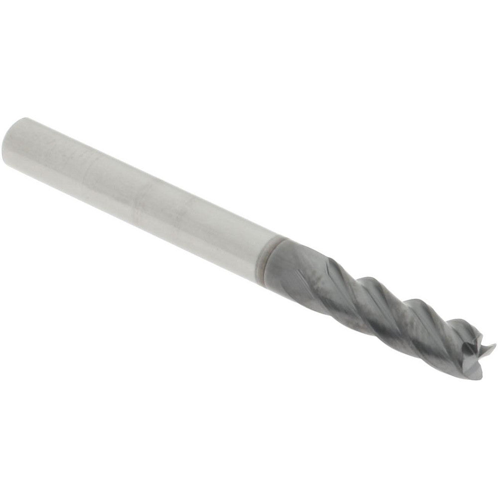 Accupro 310054 Corner Radius End Mill 3/16" Dia, 5/8" LOC, 38 deg Helix, Corner Radius End, Centercutting Series HS