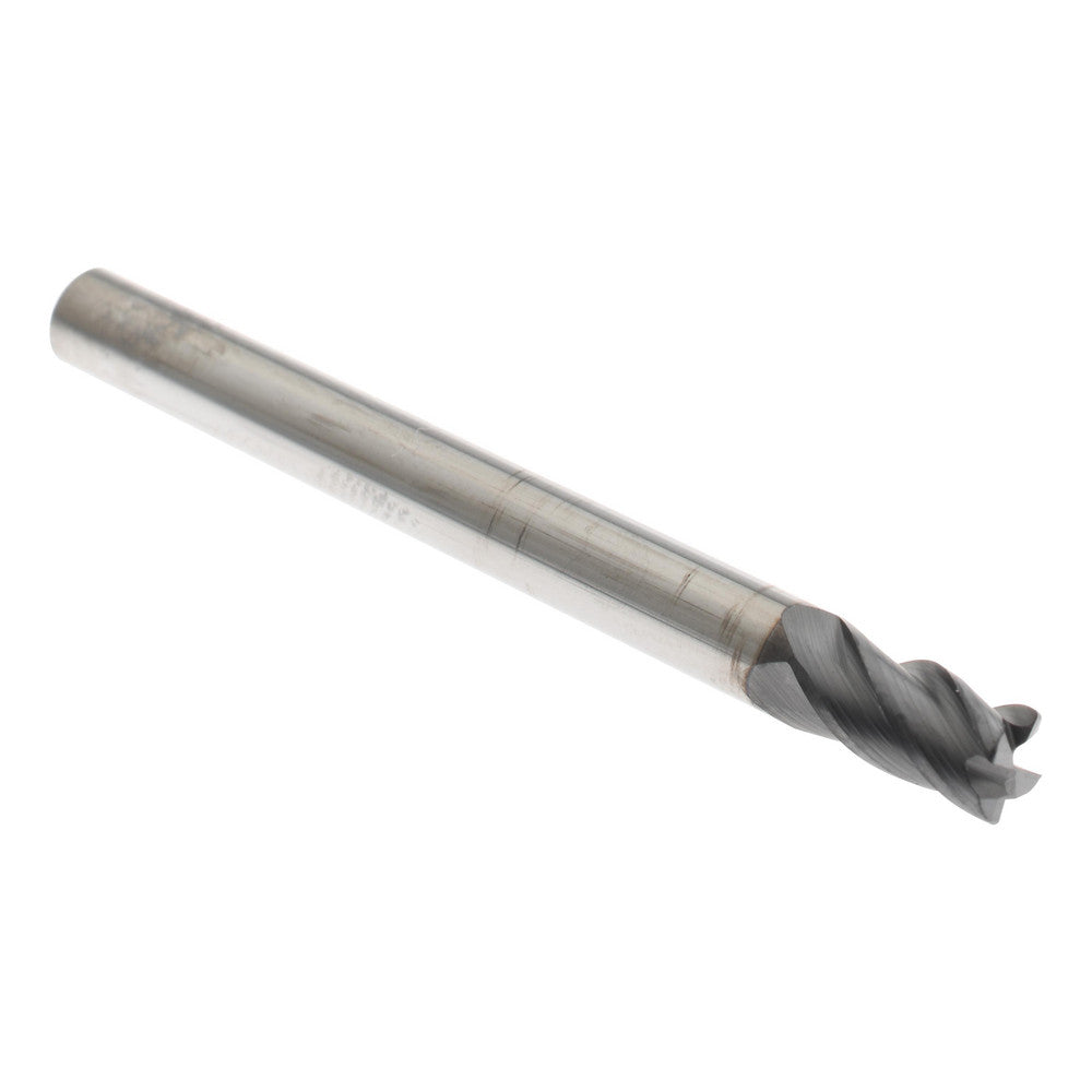 Accupro 310040 Corner Radius End Mill 3/16" Dia, 5/16" LOC, 38 deg Helix, Corner Radius End, Centercutting Series HS