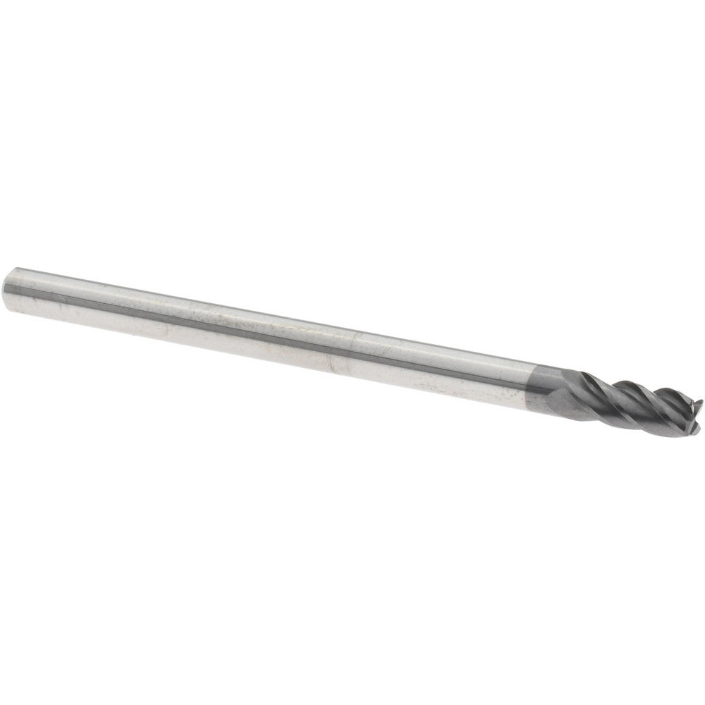 Accupro 310005 Corner Radius End Mill 1/8" Dia, 1/4" LOC, 38 deg Helix, Corner Radius End, Centercutting Series HS