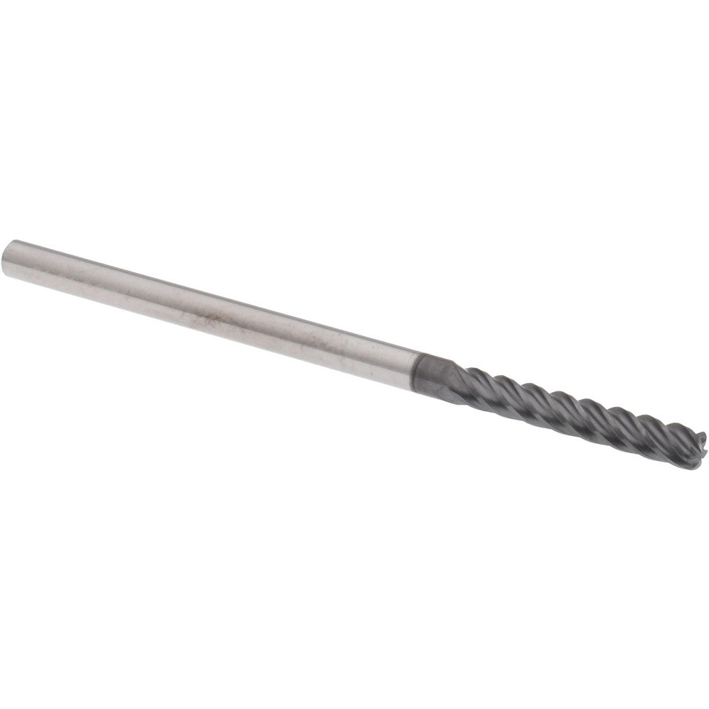 Accupro 95169804 Corner Radius End Mill 1/8" Dia, 3/4" LOC, 38 deg Helix, Corner Radius End, Centercutting Series HS