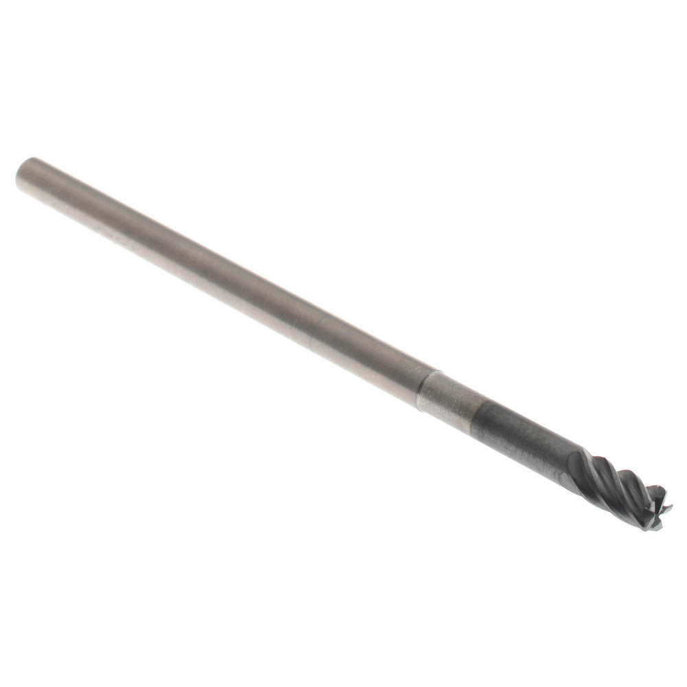 Accupro 312029 Corner Radius End Mill 1/8" Dia, 3/16" LOC, 38 deg Helix, Corner Radius End, Centercutting Series HS