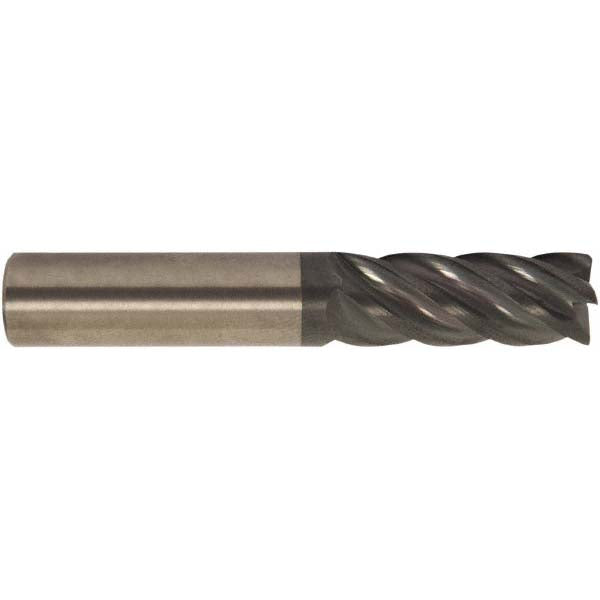 Accupro 311759 Corner Radius End Mill 5/8" Dia, 2-1/2" LOC, 38 deg Helix, Corner Radius End, Centercutting Series HS
