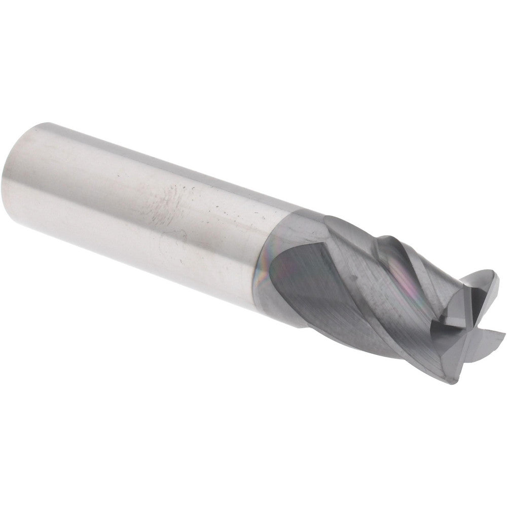 Accupro 310269 Corner Radius End Mill 1/2" Dia, 5/8" LOC, 38 deg Helix, Corner Radius End, Centercutting Series HS