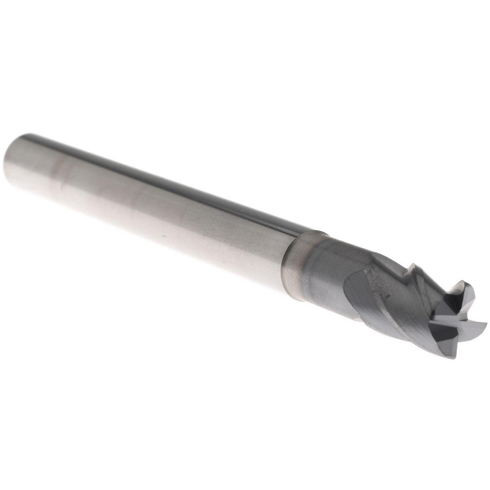 Accupro 310819 Corner Radius End Mill 3/8" Dia, 1/2" LOC, 38 deg Helix, Corner Radius End, Centercutting Series HS