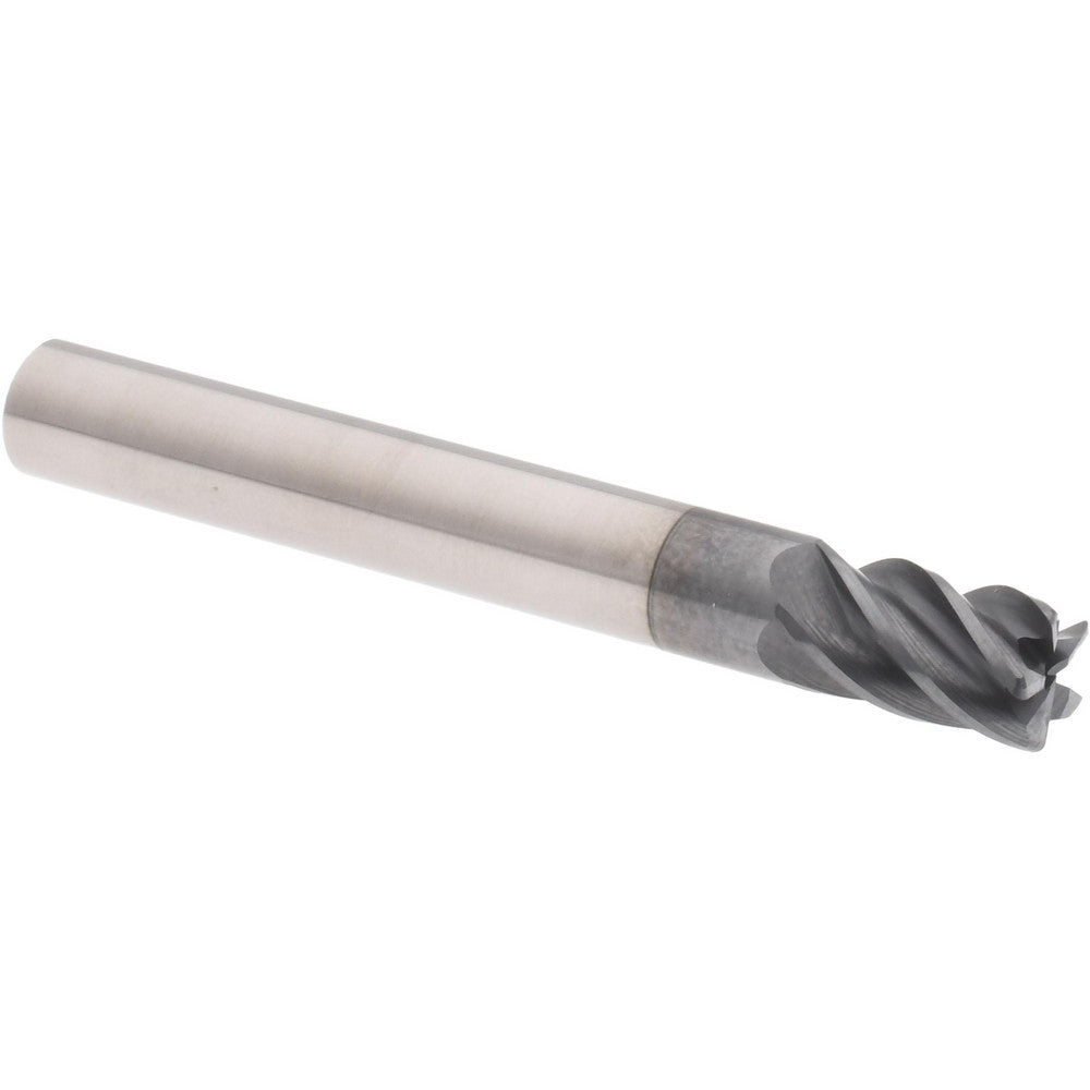 Accupro 311410 Corner Radius End Mill 1/4" Dia, 3/8" LOC, 38 deg Helix, Corner Radius End, Centercutting Series HS