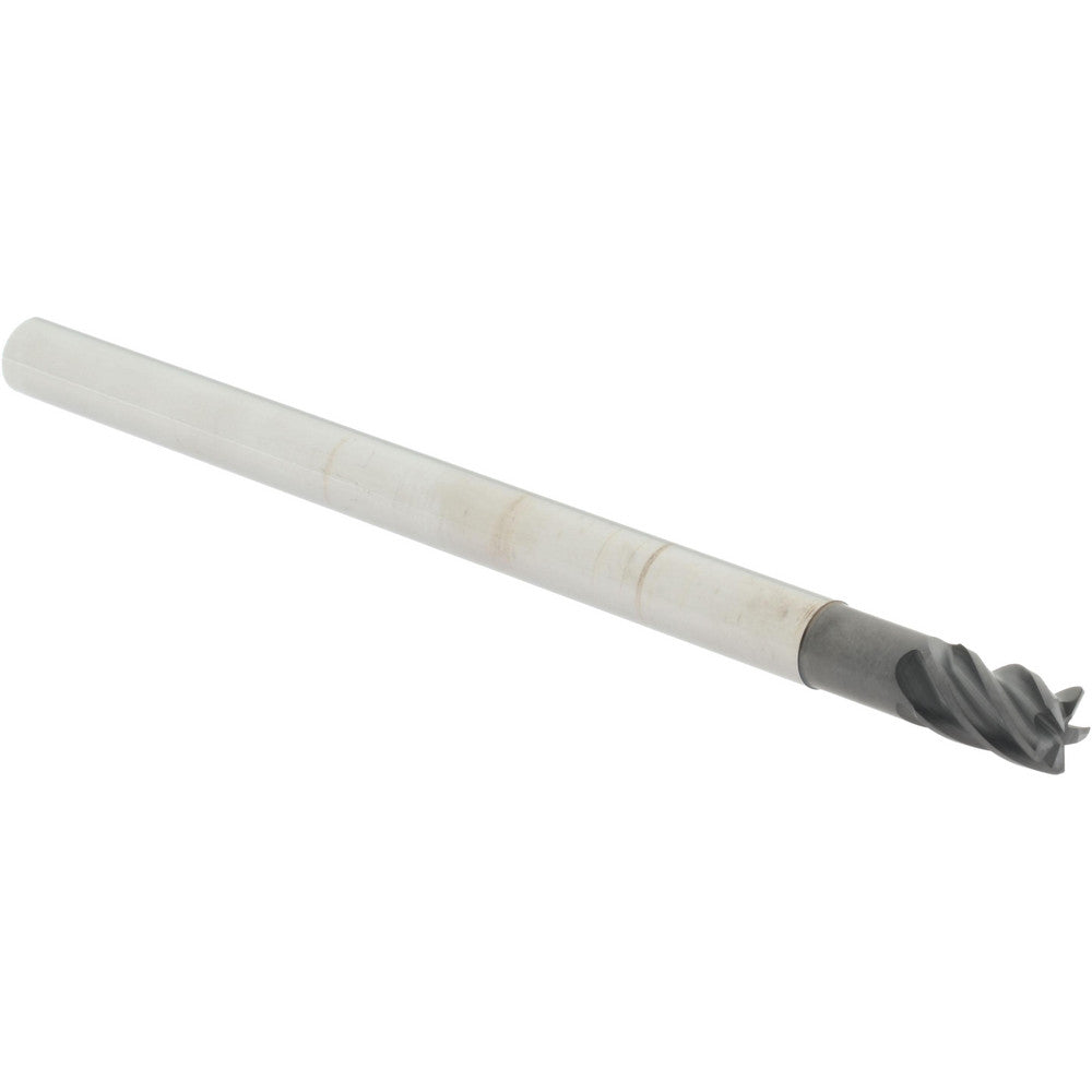 Accupro 312075 Corner Radius End Mill 1/4" Dia, 3/8" LOC, 38 deg Helix, Corner Radius End, Centercutting Series HS