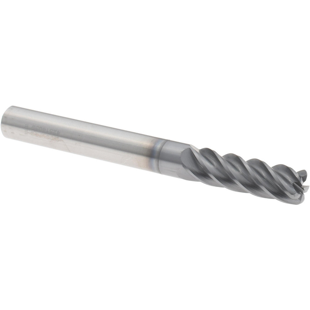 Accupro 311518 Corner Radius End Mill 5/16" Dia, 1" LOC, 38 deg Helix, Corner Radius End, Centercutting Series HS