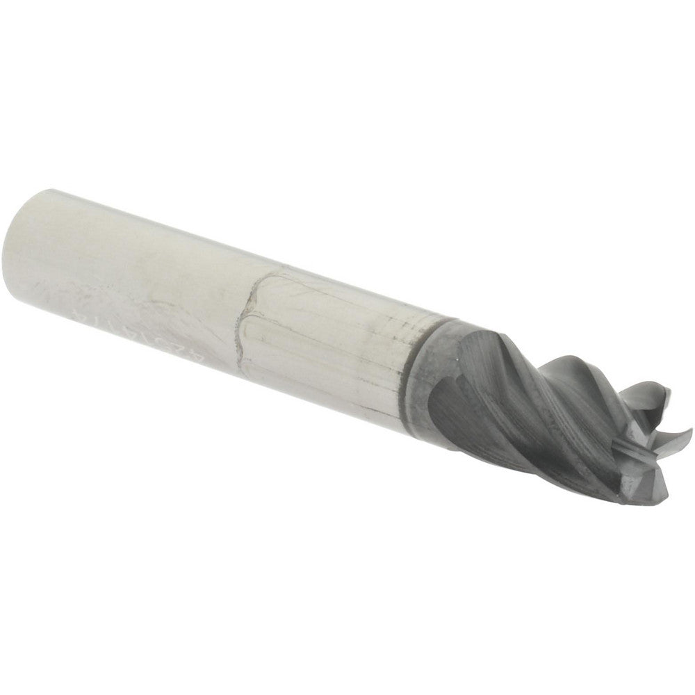 Accupro 311484 Corner Radius End Mill 5/16" Dia, 7/16" LOC, 38 deg Helix, Corner Radius End, Centercutting Series HS