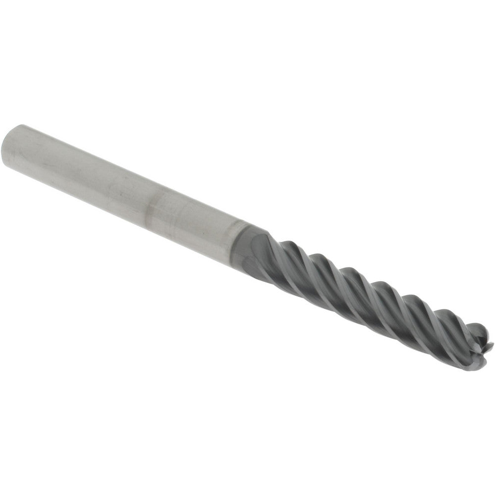 Accupro 311473 Corner Radius End Mill 1/4" Dia, 1-1/4" LOC, 38 deg Helix, Corner Radius End, Centercutting Series HS