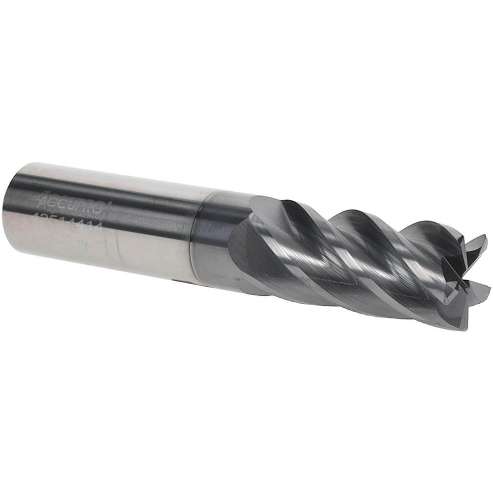 Accupro 311785 Corner Radius End Mill 3/4" Dia, 1-5/8" LOC, 38 deg Helix, Corner Radius End, Centercutting Series HS