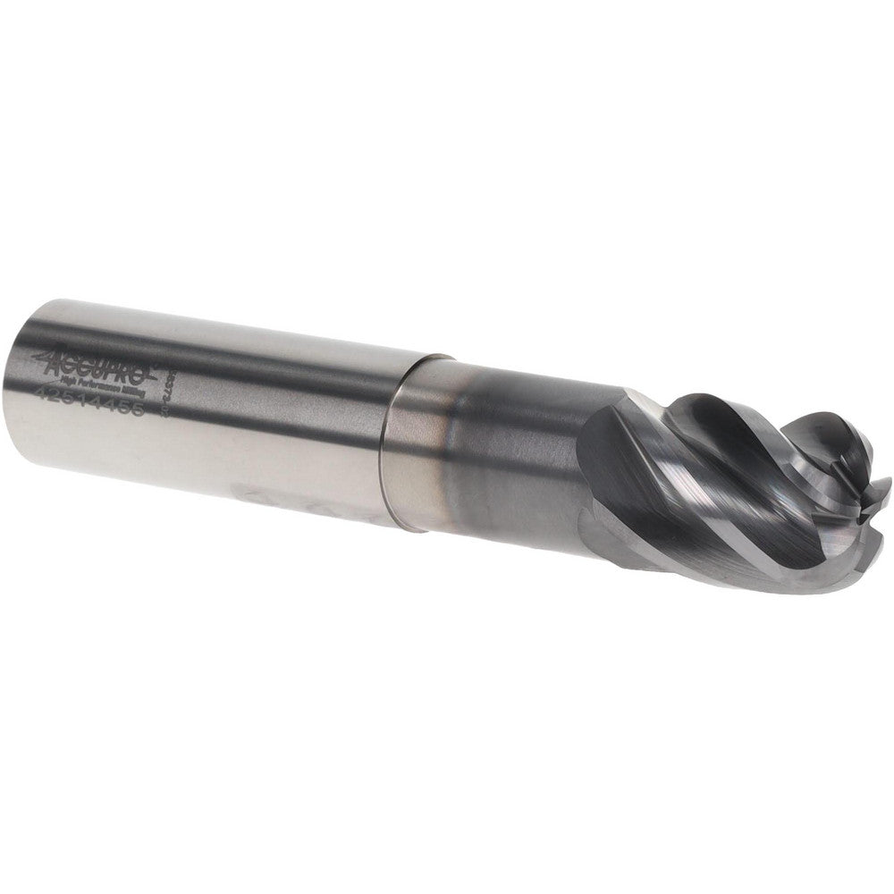 Accupro 312329 Corner Radius End Mill 3/4" Dia, 1" LOC, 38 deg Helix, Corner Radius End, Centercutting Series HS
