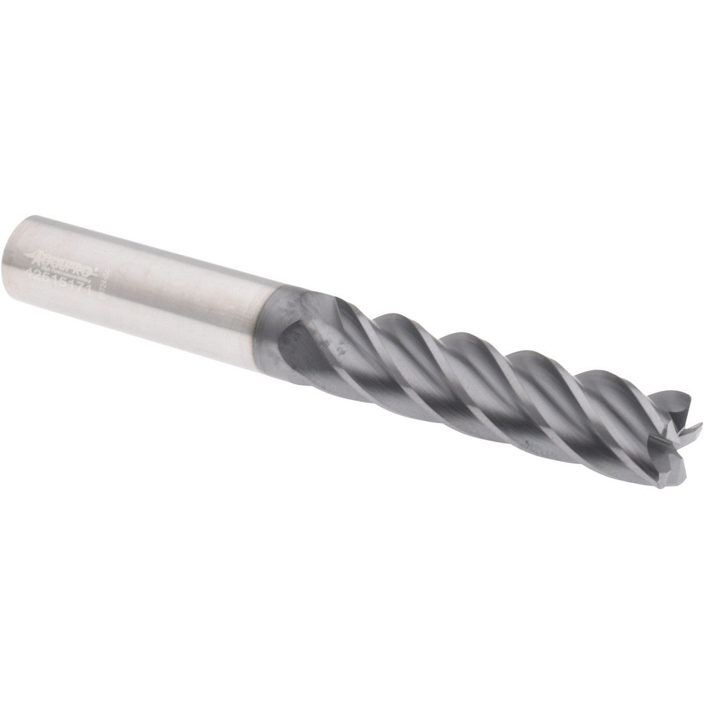 Accupro 311678 Corner Radius End Mill 1/2" Dia, 2" LOC, 38 deg Helix, Corner Radius End, Centercutting Series HS