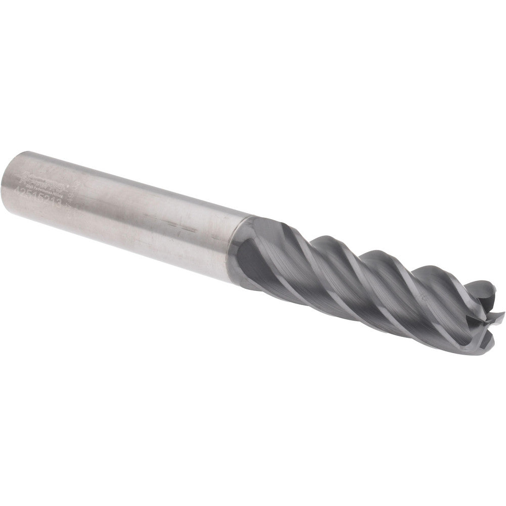 Accupro 311664 Corner Radius End Mill 1/2" Dia, 1-5/8" LOC, 38 deg Helix, Corner Radius End, Centercutting Series HS