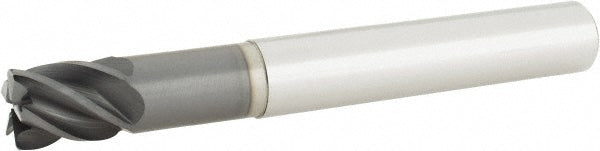 Accupro 95169719 Corner Radius End Mill 1/2" Dia, 5/8" LOC, 38 deg Helix, Corner Radius End, Centercutting Series HS