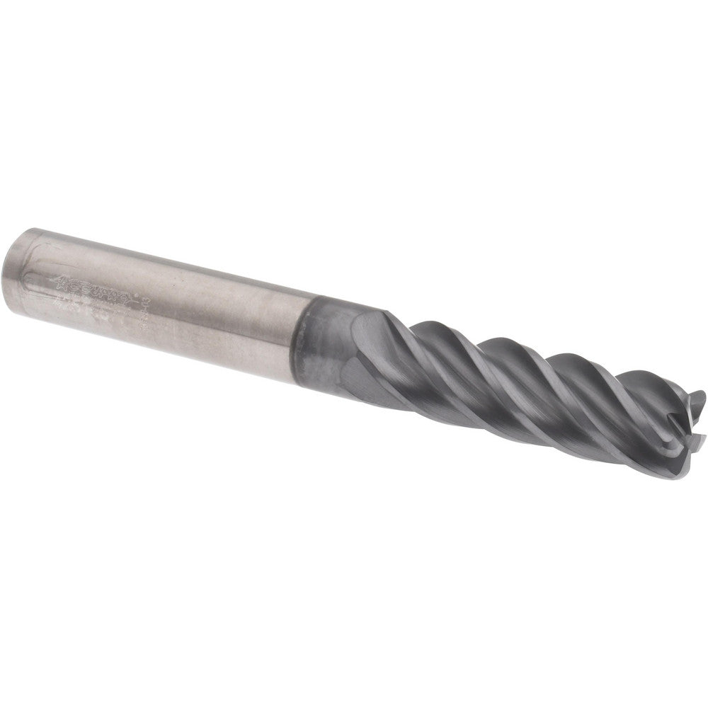 Accupro 311570 Corner Radius End Mill 3/8" Dia, 1-1/4" LOC, 38 deg Helix, Corner Radius End, Centercutting Series HS