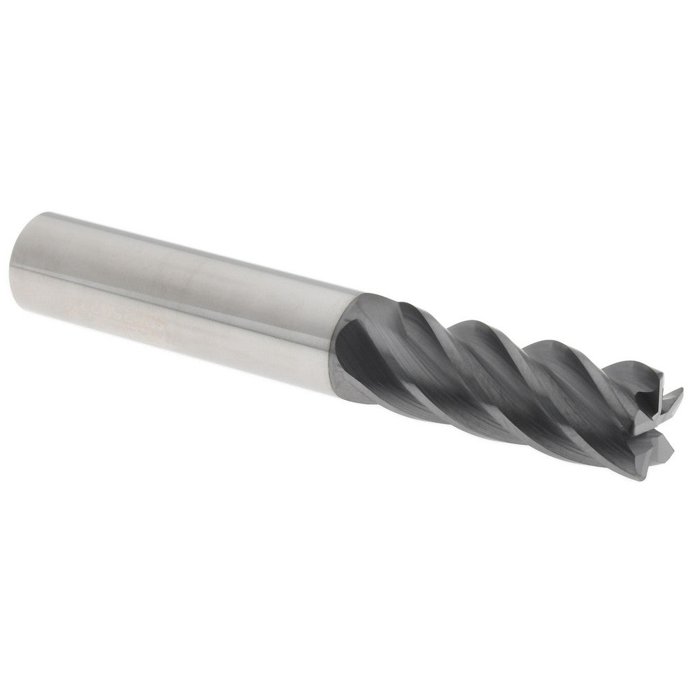 Accupro 311547 Corner Radius End Mill 3/8" Dia, 1" LOC, 38 deg Helix, Corner Radius End, Centercutting Series HS