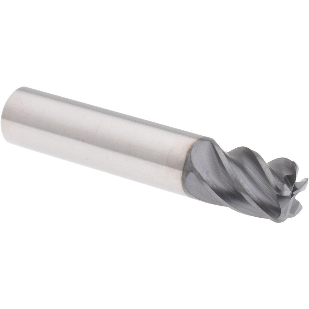 Accupro 311535 Corner Radius End Mill 3/8" Dia, 1/2" LOC, 38 deg Helix, Corner Radius End, Centercutting Series HS
