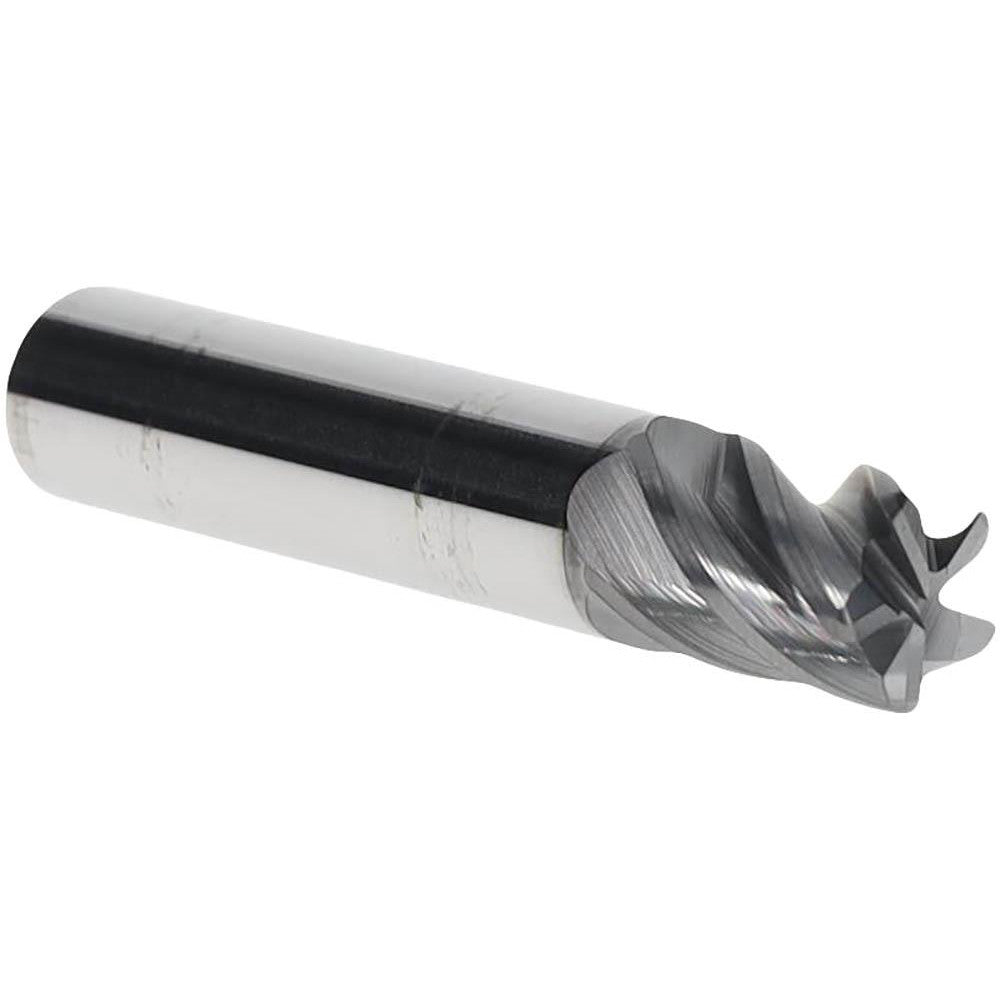 Accupro 311531 Corner Radius End Mill 3/8" Dia, 1/2" LOC, 38 deg Helix, Corner Radius End, Centercutting Series HS