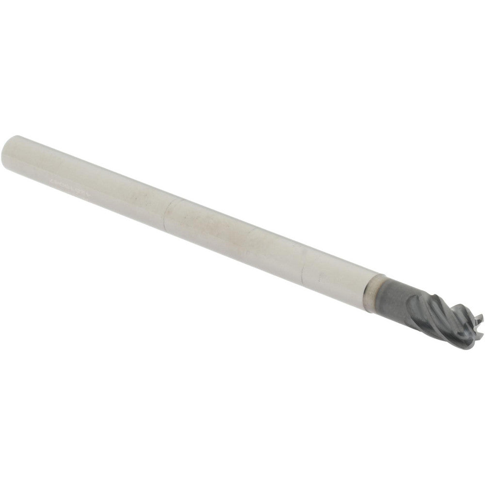Accupro 312086 Corner Radius End Mill 1/4" Dia, 3/8" LOC, 38 deg Helix, Corner Radius End, Centercutting Series HS