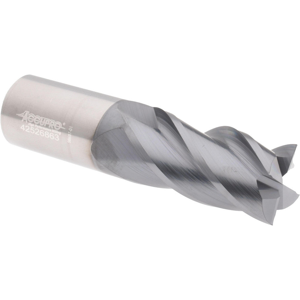 Accupro 310541 Roughing & Finishing End Mill 1" Dia, 4 Flute, Solid Carbide