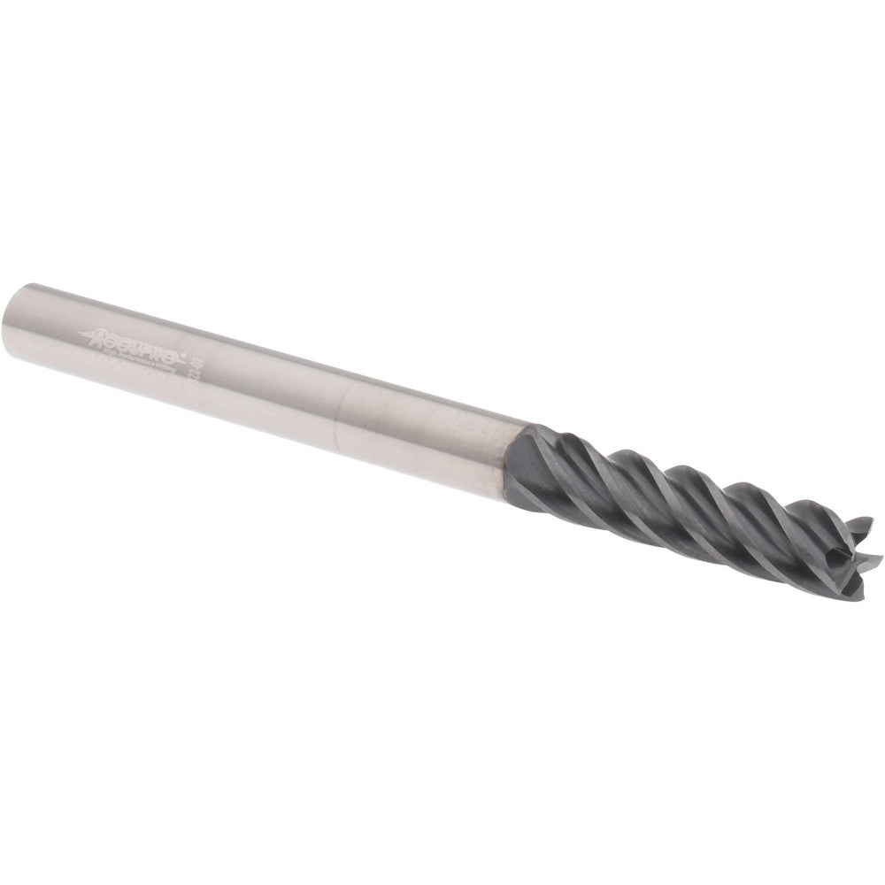Accupro 311446 Roughing & Finishing End Mill 1/4" Dia, 5 Flute, Solid Carbide