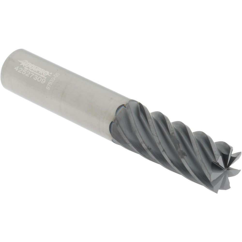 Accupro 312632 Square End Mill 1/2" Dia, 1-1/4" LOC, 7 Flute, Solid Carbide