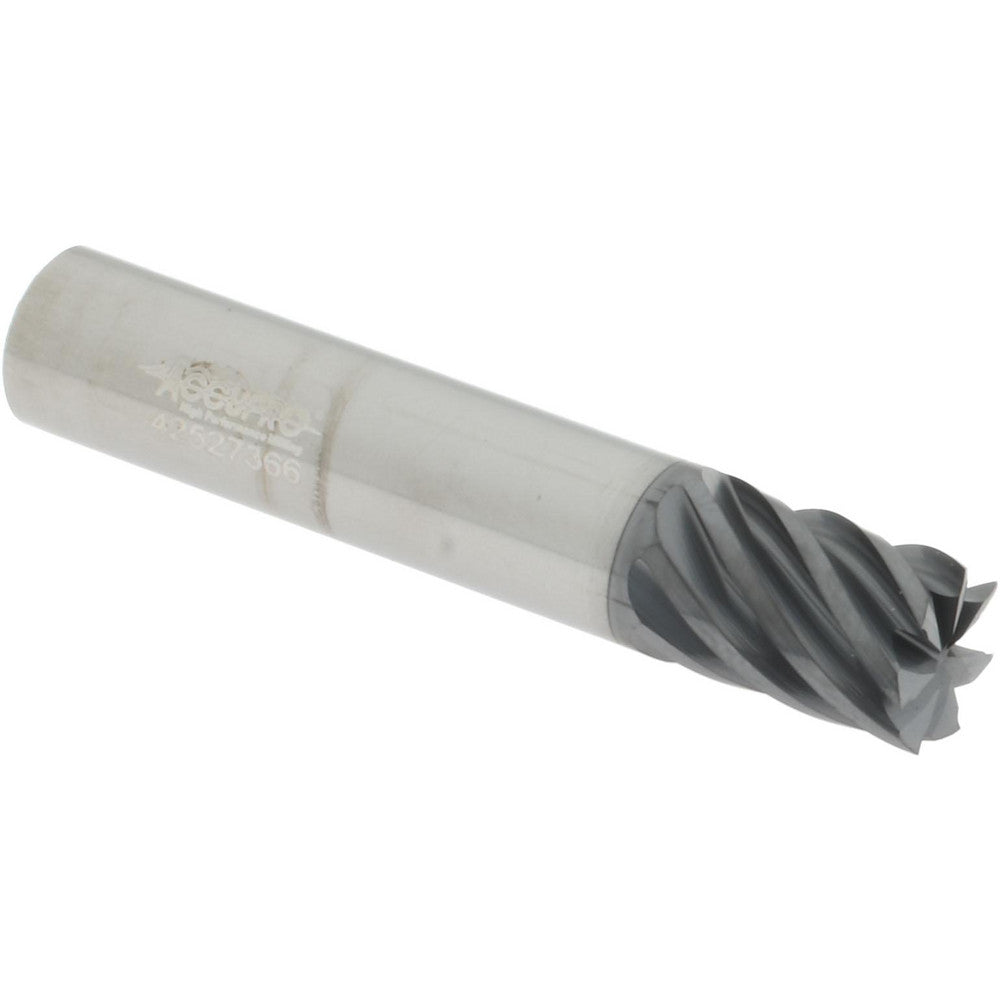 Accupro 312575 Square End Mill 3/8" Dia, 1/2" LOC, 7 Flute, Solid Carbide