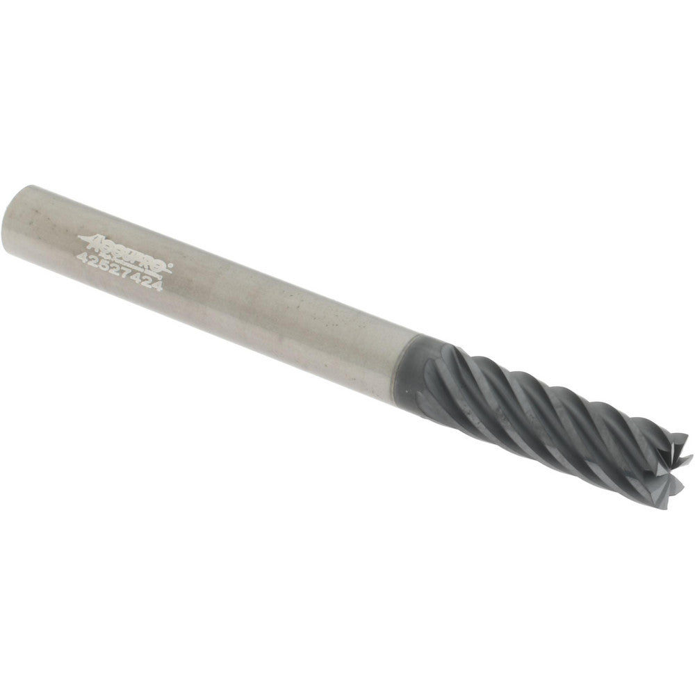 Accupro 95169775 Square End Mill 1/4" Dia, 3/4" LOC, 7 Flute, Solid Carbide