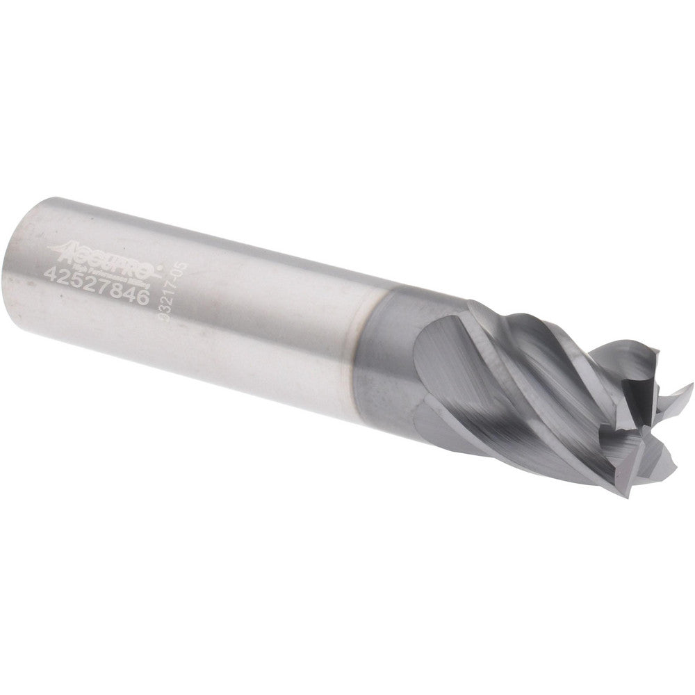 Accupro 311594 Roughing & Finishing End Mill 1/2" Dia, 5 Flute, Solid Carbide