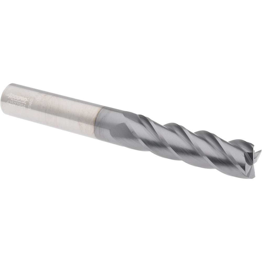 Accupro 95170031 Roughing & Finishing End Mill 5/8" Dia, 4 Flute, Solid Carbide