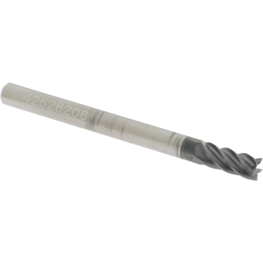 Accupro 311348 Square End Mill 1/8" Dia, 1/4" LOC, 5 Flute, Solid Carbide