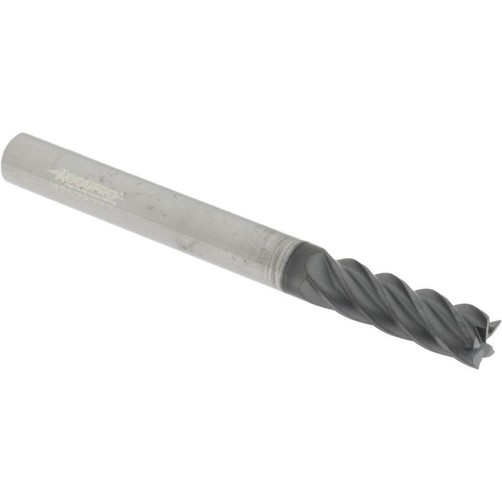 Accupro 311432 Square End Mill 1/4" Dia, 3/4" LOC, 5 Flute, Solid Carbide