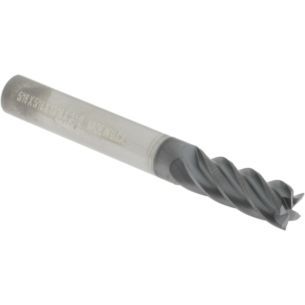 Accupro 311491 Square End Mill 5/16" Dia, 13/16" LOC, 5 Flute, Solid Carbide
